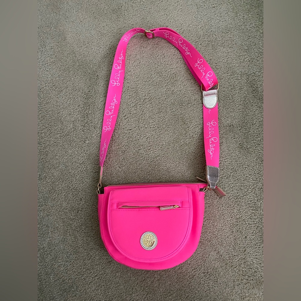 Lilly Pulitizer hot pink crossbody purse